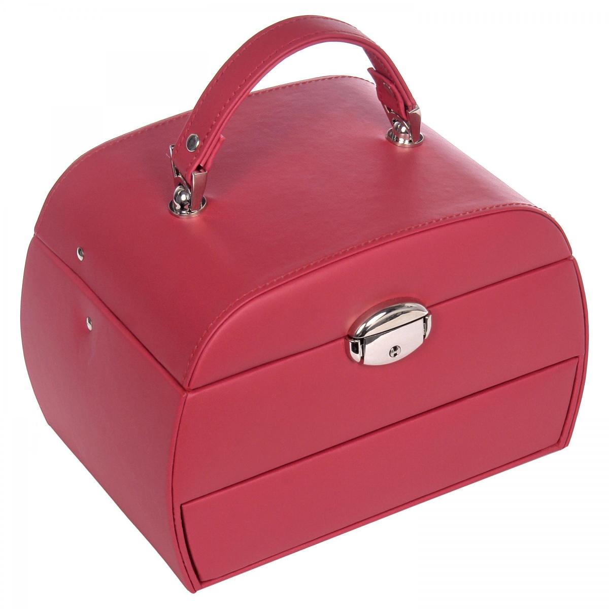 SACHER | Schmuckkoffer Selina Lederimitat Nappaoptik rot (K5.000.290343)