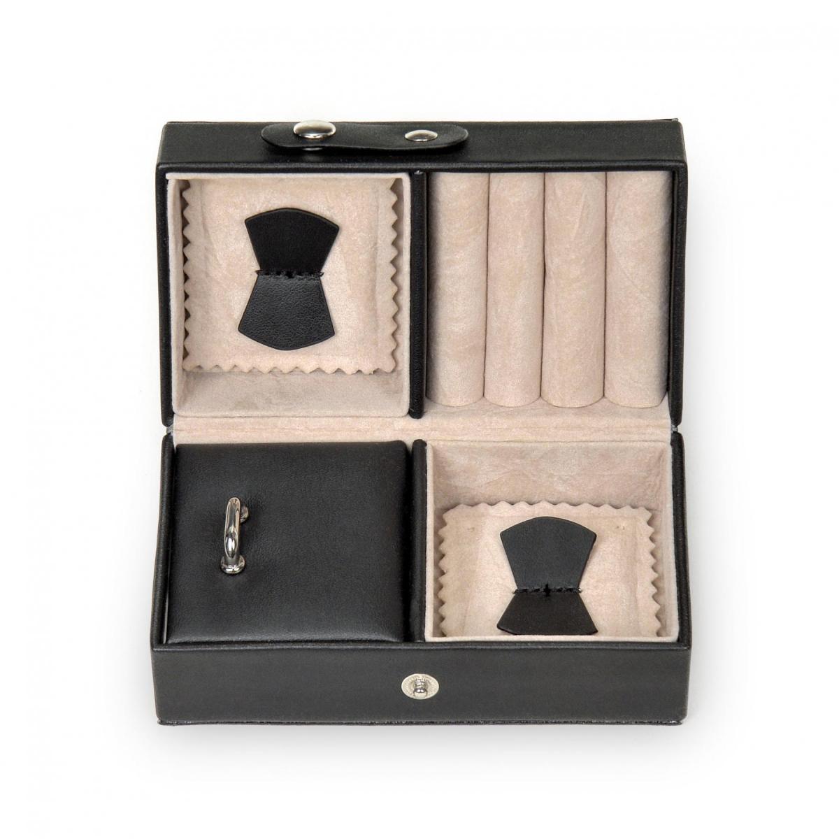 SACHER | Schmuckkoffer Selina Lederimitat Nappaoptik schwarz (K5.000.290443)