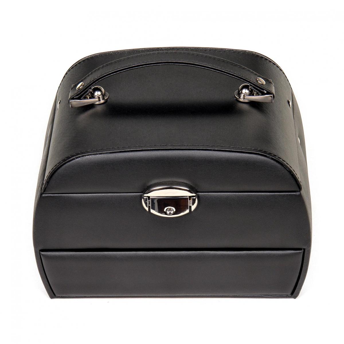SACHER | Schmuckkoffer Selina Lederimitat Nappaoptik schwarz (K5.000.290443)