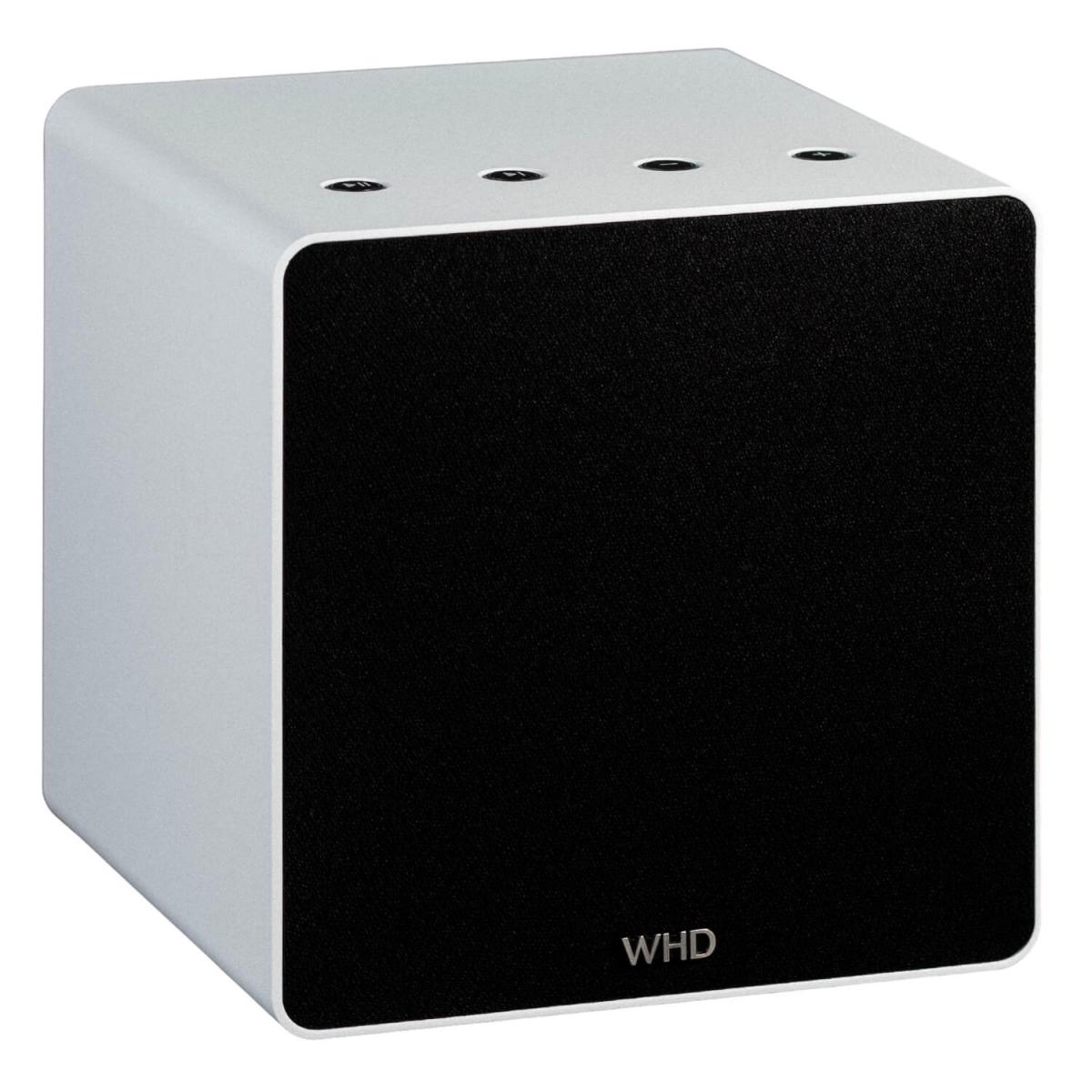 WHD | Qube XL Bluetooth (W)LAN Highend Streaming Lautsprecher (Aluminium weiß)