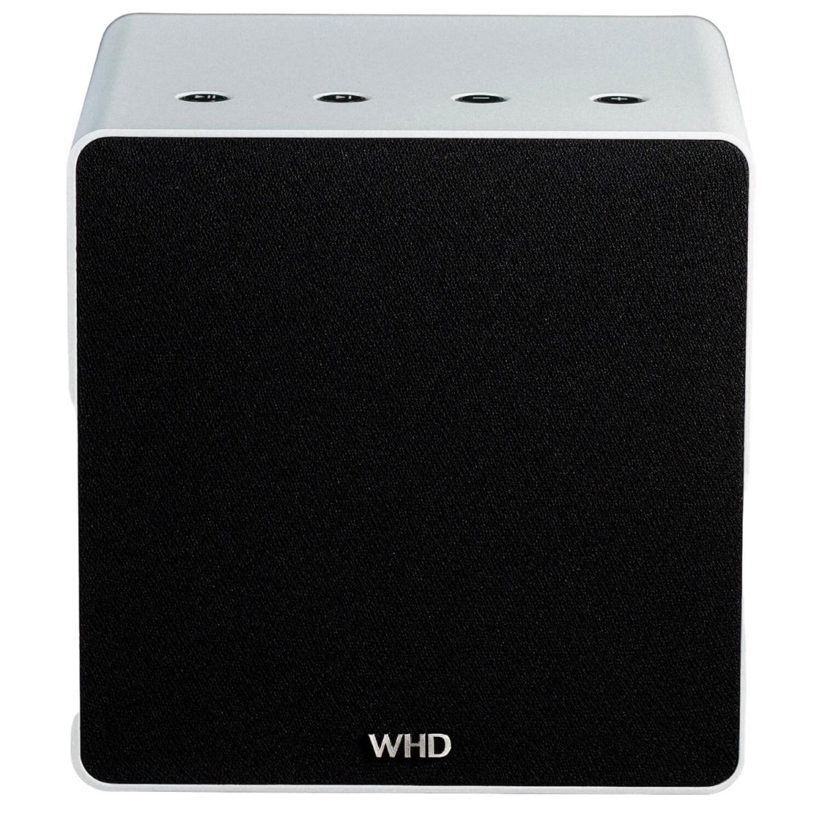 WHD | Qube XL Bluetooth (W)LAN Highend Streaming Lautsprecher (Aluminium weiß)