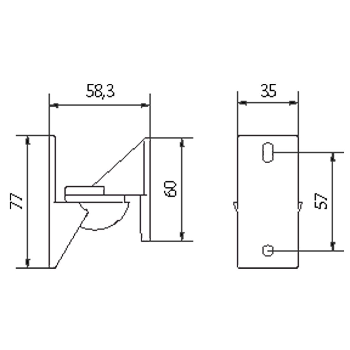 WHD | Wandhalterung schwarz (WH QB 200)