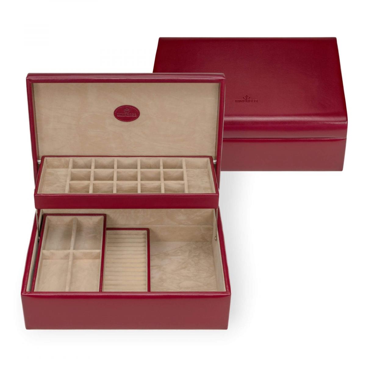 WINDROSE | Schmuckkassette Charmbox Merino rot (803350.00)
