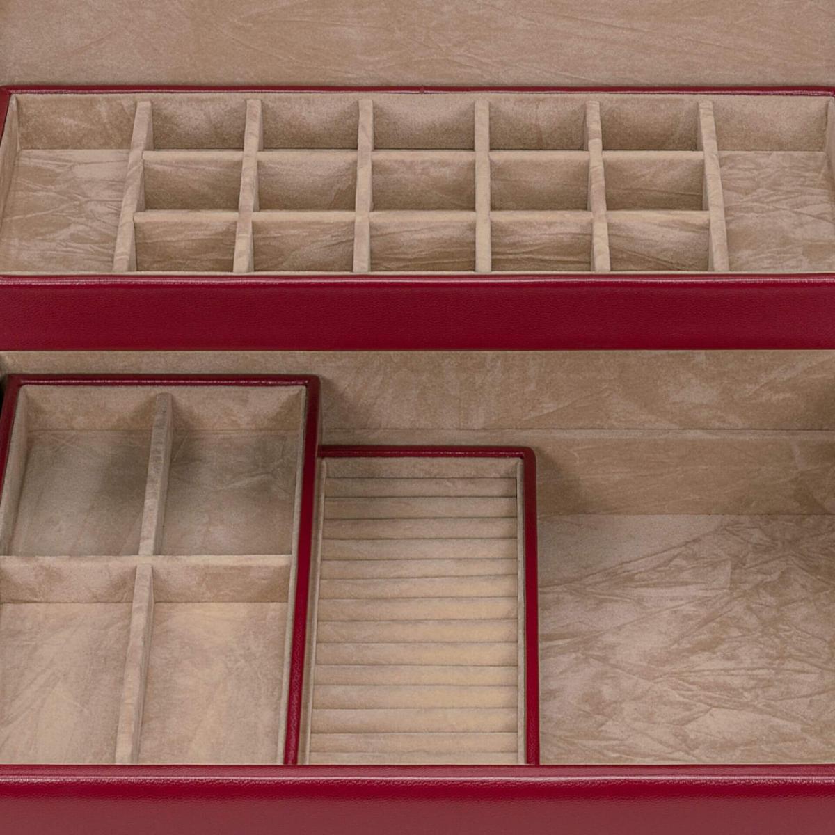 WINDROSE | Schmuckkassette Charmbox Merino rot (803350.00)