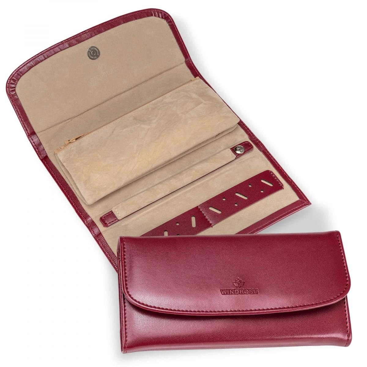 WINDROSE | Schmucktasche Merino rot (803340.00)