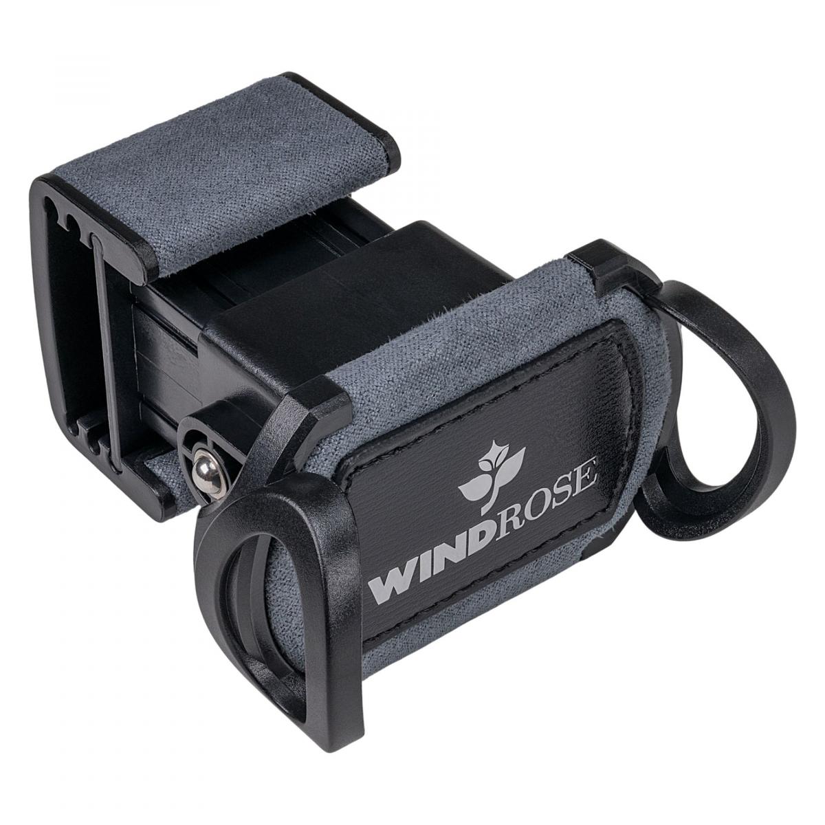 WINDROSE | Uhrenbeweger Ambiance 2 Uhren Leder Holzfurnier schwarz (851112.08)