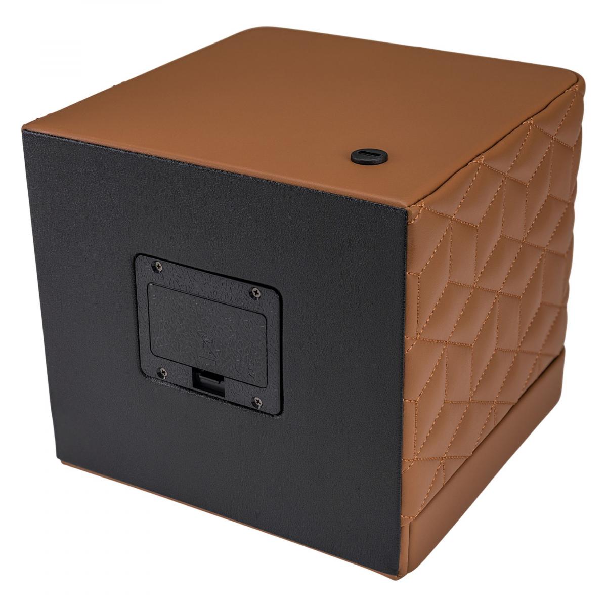 WINDROSE | Uhrenbeweger Noblesse 1 Uhr Lederimitat Holzfurnier braun (851211.12)