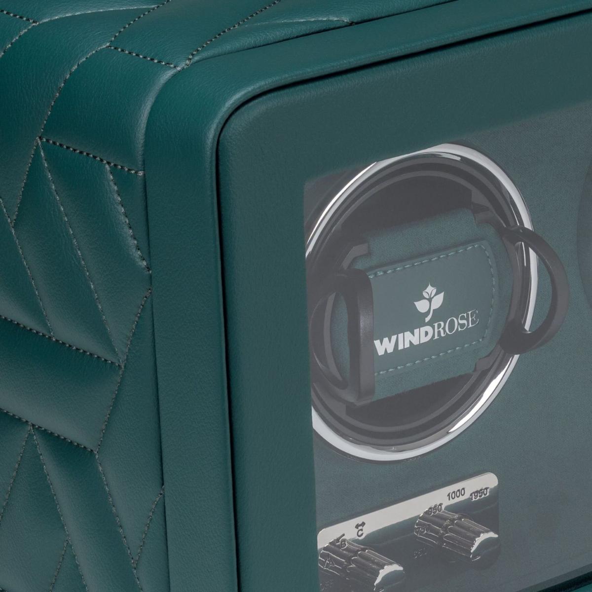 WINDROSE | Uhrenbeweger Noblesse 3 Uhren Lederimitat Velours petrol (851303.13)