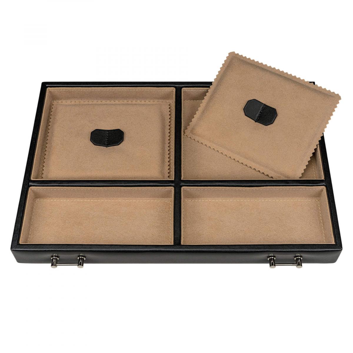 WINDROSE | Schmuckkoffer Ambiance Rindleder schwarz (803216.08)