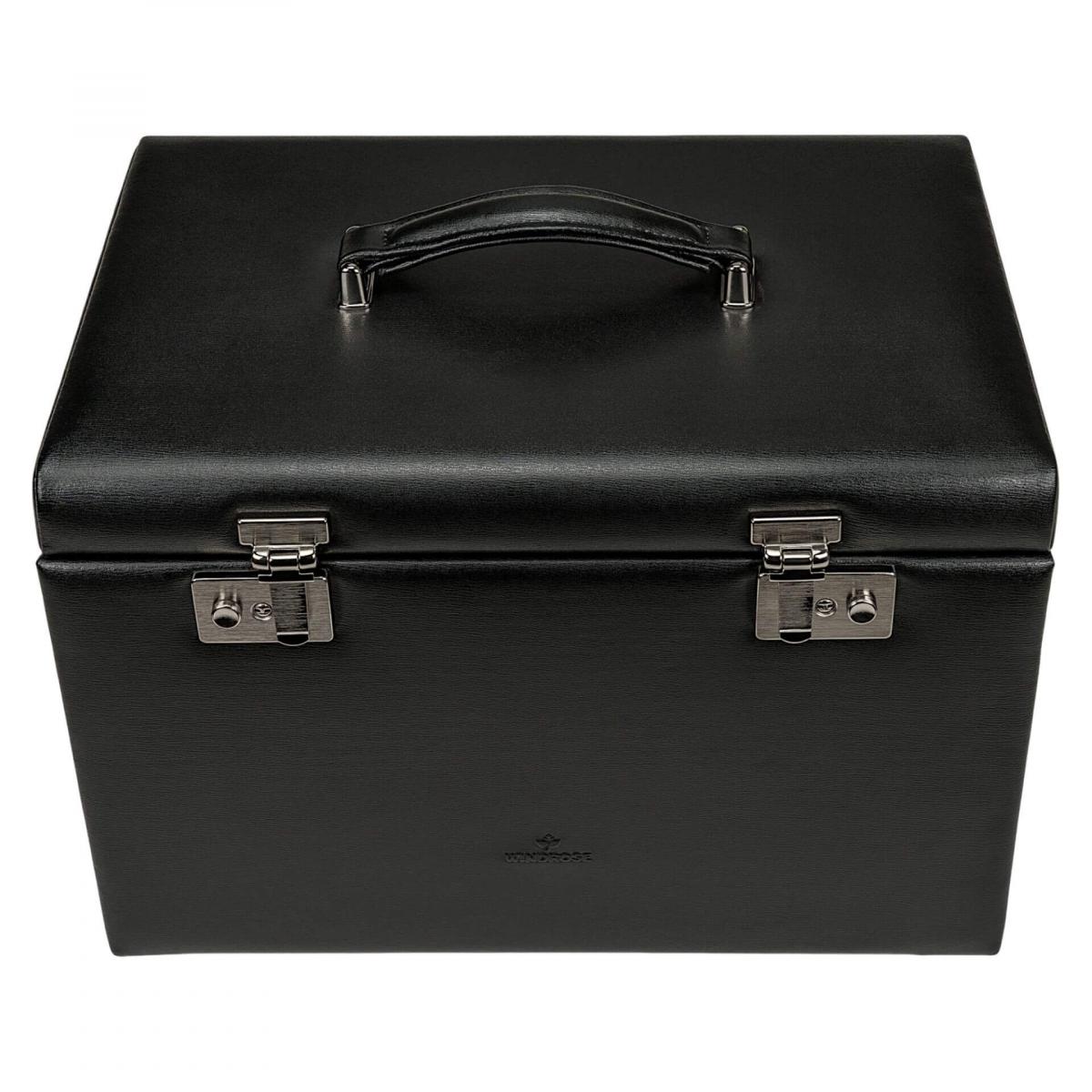 WINDROSE | Schmuckkoffer Ambiance Rindleder schwarz (803216.08)