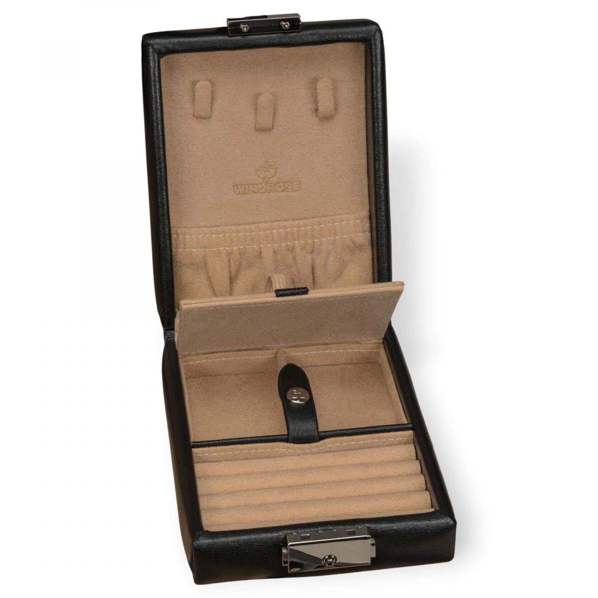 WINDROSE | Schmuckkoffer Ambiance Rindleder schwarz (803216.08)