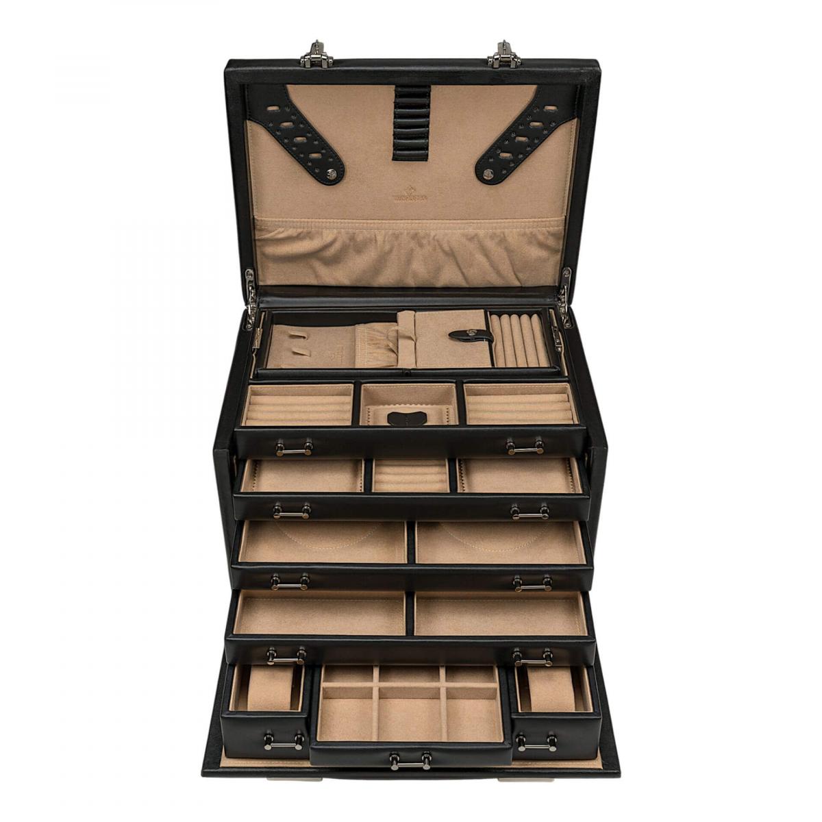 WINDROSE | Schmuckkoffer Ambiance Rindleder schwarz (803216.08)