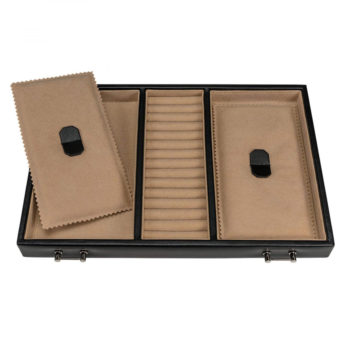 WINDROSE | Schmuckkoffer Ambiance Rindleder schwarz (803216.08)