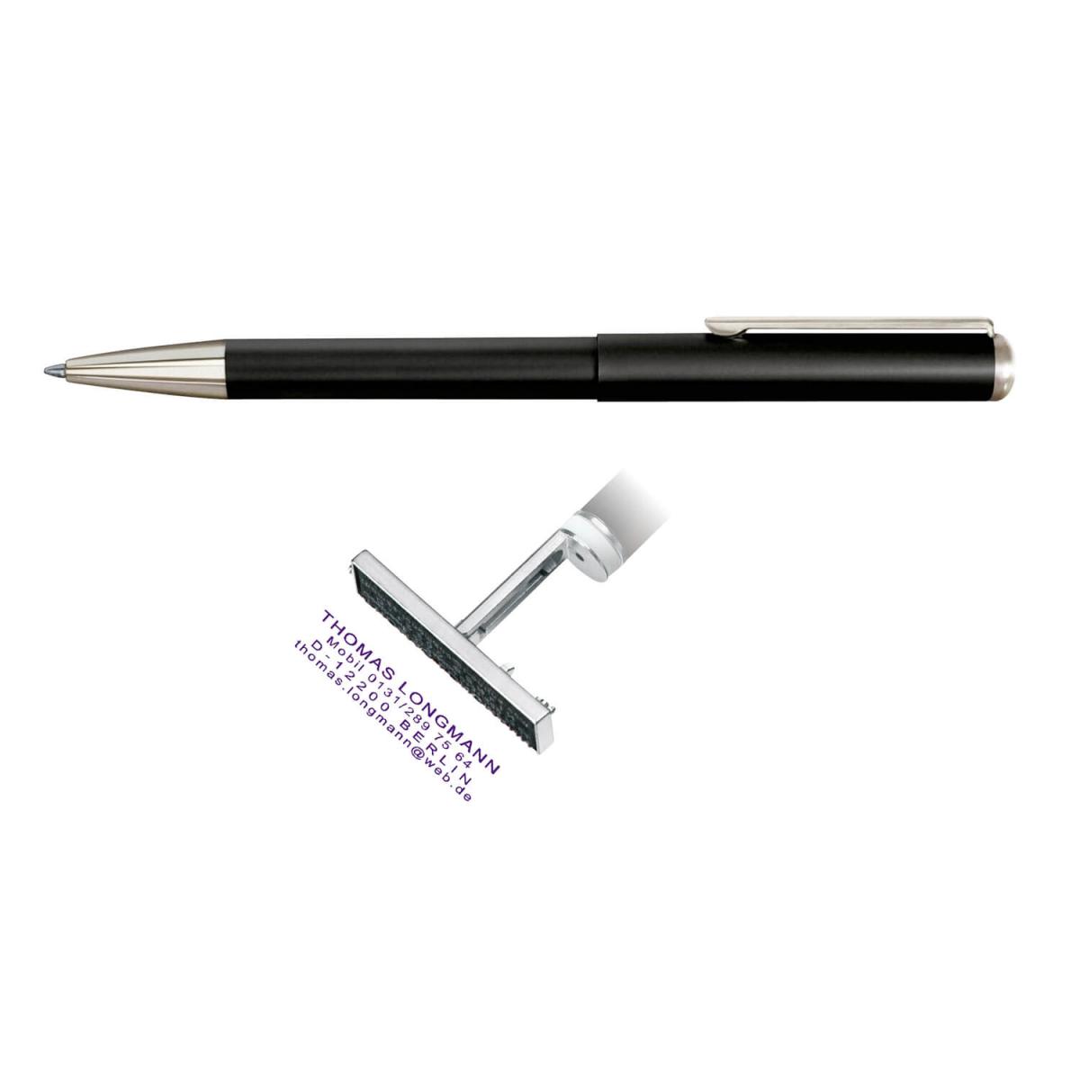 HERI Stempelkugelschreiber Classic 3102M schwarz