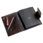 Ron McLaine Taschenkalender 2026 EASYfolder Set ROM Leder dunkelbraun