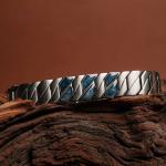 HOLZKERN | Armband Bandlett Bariton (Sodalith / Silber)