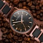 HOLZKERN | Espressino Herren Armbanduhr (Kaffee / Ahorn)