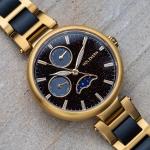 HOLZKERN | Moonbow Damen Armbanduhr (Aventurin / Ahorn)