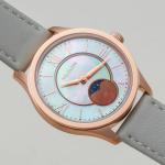 HOLZKERN | Moonray Damen Armbanduhr (Perlmutt / Grau)