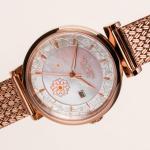 HOLZKERN | Roisin Damen Armbanduhr (Perlmutt / Roségold)