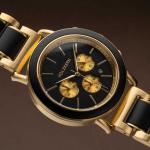 HOLZKERN Zwielicht - Ahornholz & Edelstahl Gold (45mm)