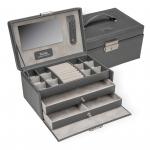 SACHER | Schmuckkoffer Emma Granello Vollrindleder grau (24.520.111621)