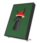 WHD | SoundPicture Mini Schwarzwaldhirsch mit grünem Hintergrund (101-400-99-100-00-Hirsch)