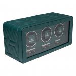 WINDROSE | Uhrenbeweger Noblesse 3 Uhren Lederimitat Velours petrol (851303.13)
